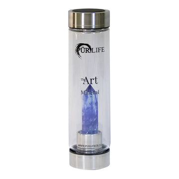 Blue Labradorite Gemstone Water Bottle